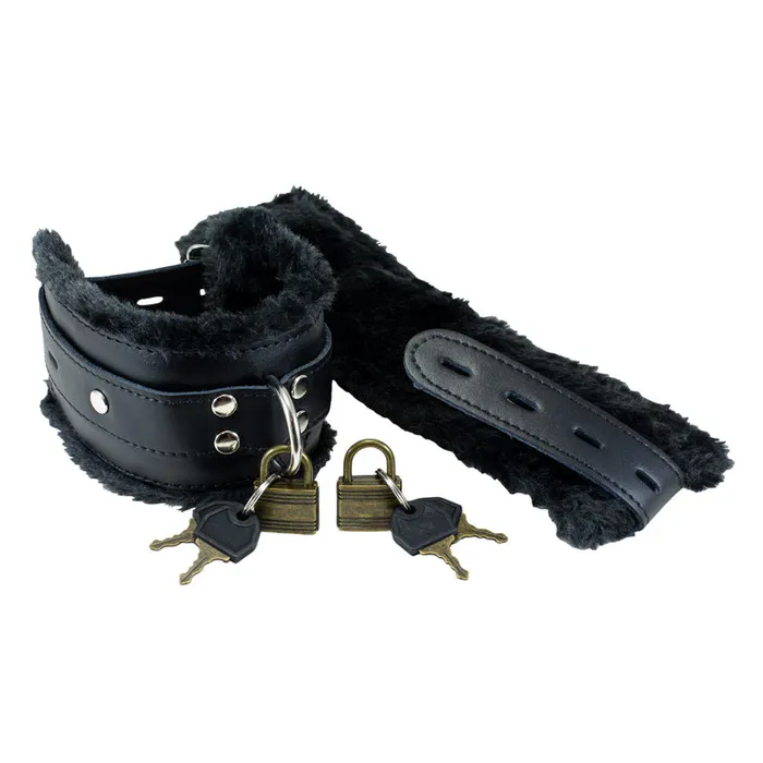 Female Sex Toys | Love Toys Lockable Fur Cuffs - Packed In Sealed Foil Bags