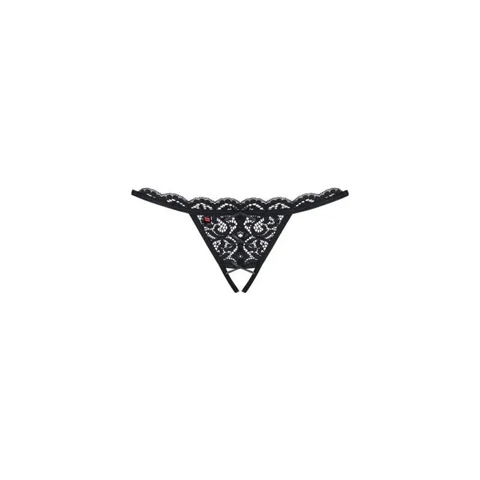 Anal | Obsessive Crotchless Lace Thong 831 Black