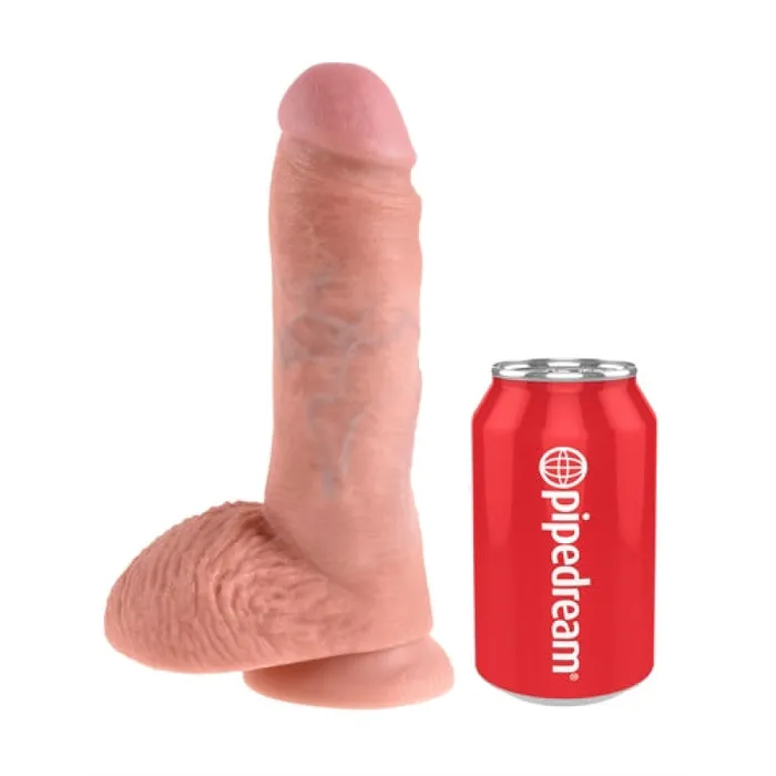 Dildos | Pipedream King Cock 8-Inch Cock With Balls - Flesh