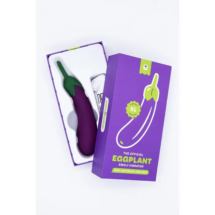 Emojibator Female Sex Toys | Eggplant XL Vibrator by Emojibator: Pleasure Upgrade