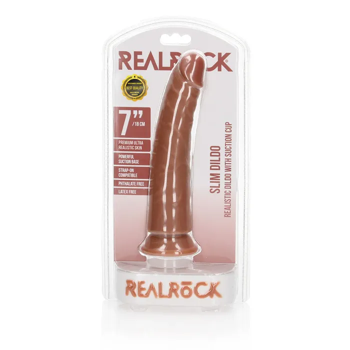 Female Sex Toys | REALROCK Realistic Slim Dildo with Suction Cup - 18cm-(rea114tan) - Shots Toys Female Sex Toys | REALROCK Realistic Slim Dildo with Suction Cup - 18cm-(rea114tan) - Shots Toys