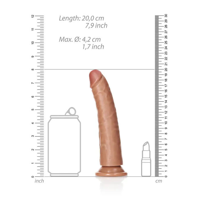 Female Sex Toys | REALROCK Realistic Slim Dildo with Suction Cup - 18cm-(rea114tan) - Shots Toys Female Sex Toys | REALROCK Realistic Slim Dildo with Suction Cup - 18cm-(rea114tan) - Shots Toys