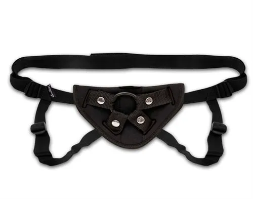 Lux Fetish Female Sex Toys Neoprene Strapon Harness Black