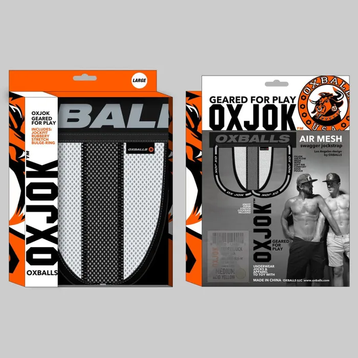 Oxjok Female Sex Toys Airmesh Upthrust SliderStrap Jock Ice White Small