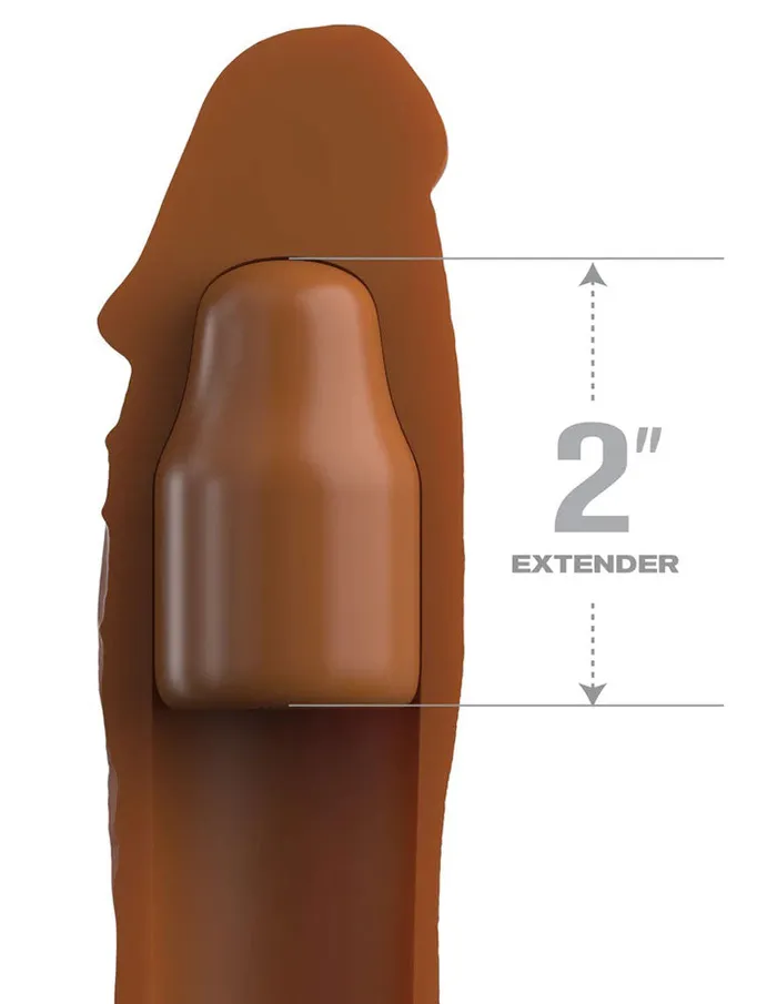 Pipedream Anal | Fantasy X-Tensions Elite 8 Inch Sleeve With 2 Inch Plug - Tan