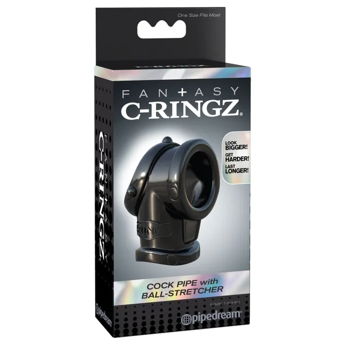 Pipedream Fantasy C-Ringz Cock Pipe With Ball Stretcher | Male Sex Toys Pipedream Fantasy C-Ringz Cock Pipe With Ball Stretcher | Male Sex Toys