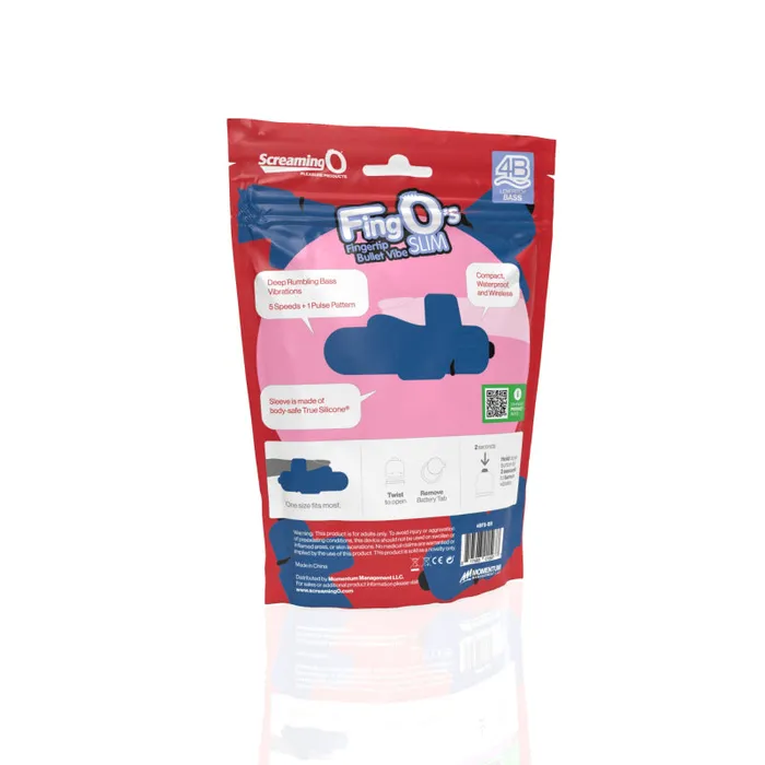 Screaming O Female Sex Toys 4b Fingo Slim Blueberry