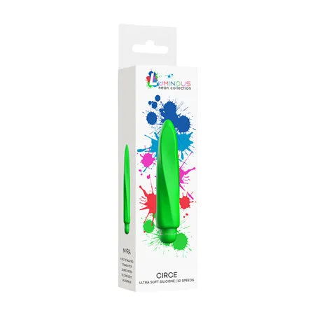 Shots America Female Sex Toys | Luminous Myra Bullet Vibrator boost w/ Silicone Sleeve-Green