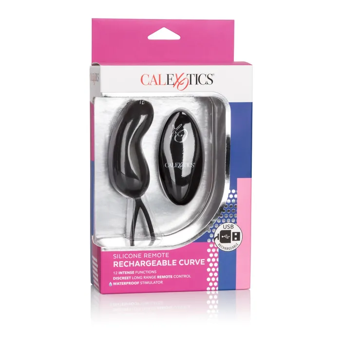 Silicone Remote Rechargeable Curve - Black | CalExotics Anal Silicone Remote Rechargeable Curve - Black | CalExotics Anal