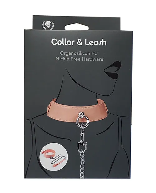 Spartacus Organsilicone Pu Collar Leash Spartacus Vibrators