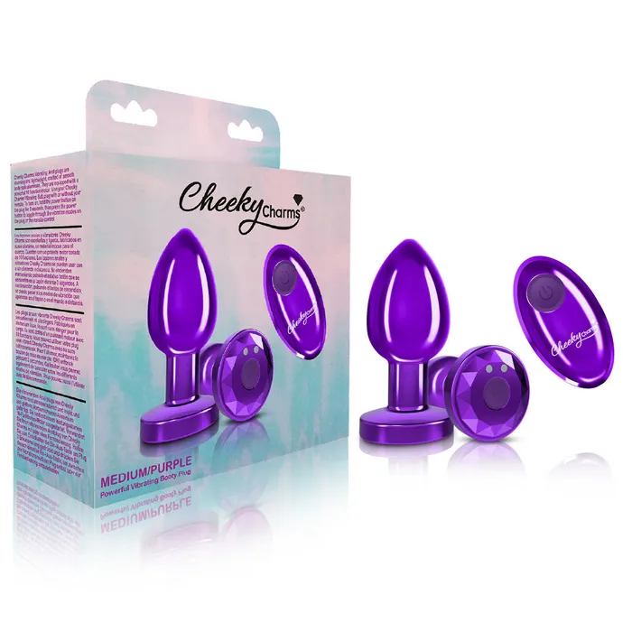 Viben Female Sex Toys | Cheeky Charms - Rechargeable Vibrating Metal Butt Plug With Remote Control
