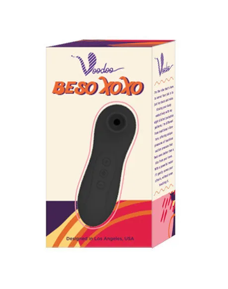 Voodoo Beso Xoxo - Black Clitoral Stimulator | Voodoo Toys Female Sex Toys