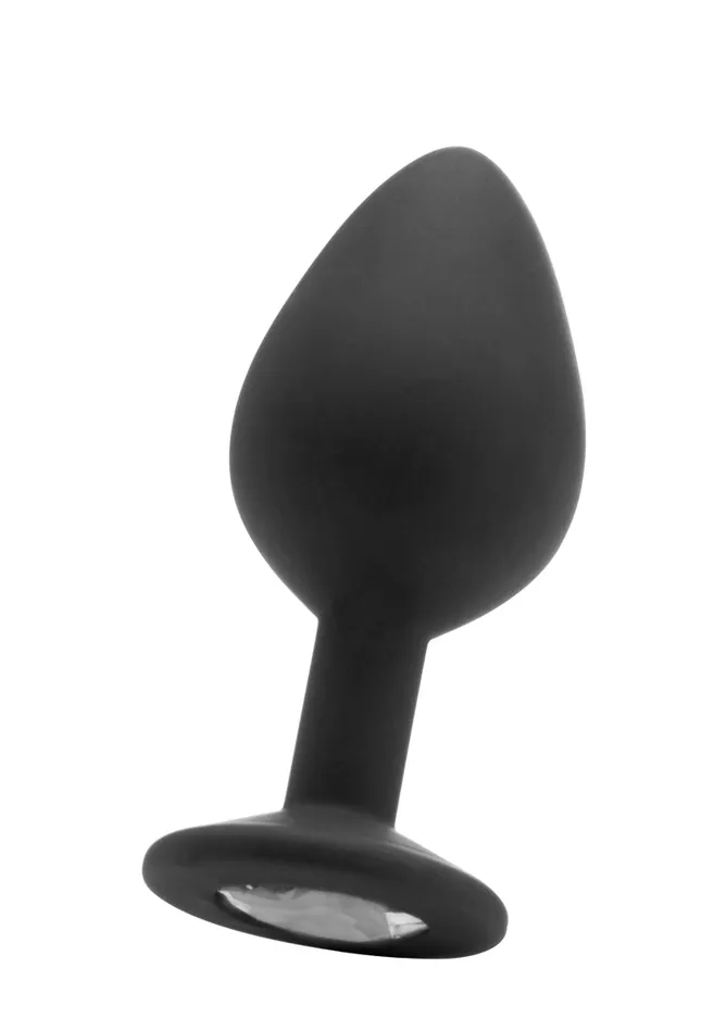 Anal Large Diamond Butt Plug Black Shots Ouch