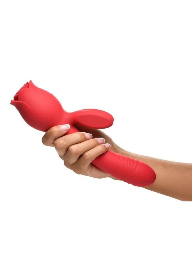 Bloomgasm Blooming Bunny Sucking and Thrusting Silicone Rechargeable Rabbit Vibrator Bloomgasm Vibrators