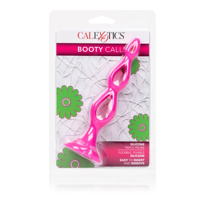 Booty Call Silicone Triple Probe Pink California Exotic Anal