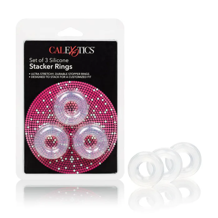 California Exotic Anal Set of 3 Silicone Stacker Rings