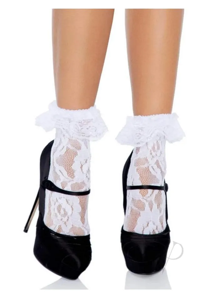 Leg Avenue Female Sex Toys Leg Avenue Lace Anklet with Ruffles