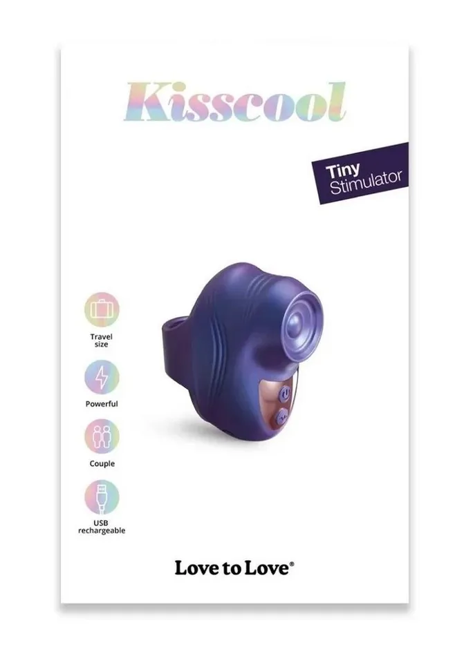 Love to Love Female Sex Toys Love to Love Kisscool Rechargeable Silicone Finger Vibrator Iridescent