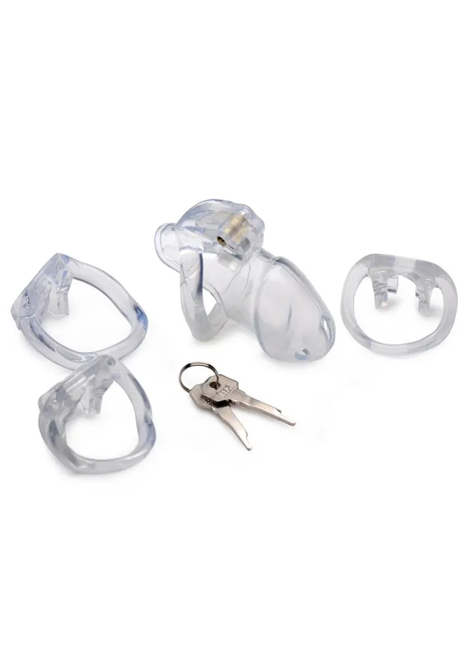 Master Series Master Series Clear Captor Chastity Cage with Keys Male Sex Toys