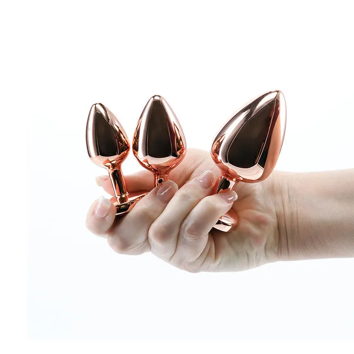 NS Novelties Anal Rear Assets 3pc Rose Gold Anal Training Kit NS Novelties Anal Rear Assets 3pc Rose Gold Anal Training Kit