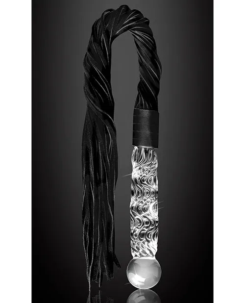 Pipedream Products Dildos Icicles No 38 Hand Blown Glass Handled Whip Clear