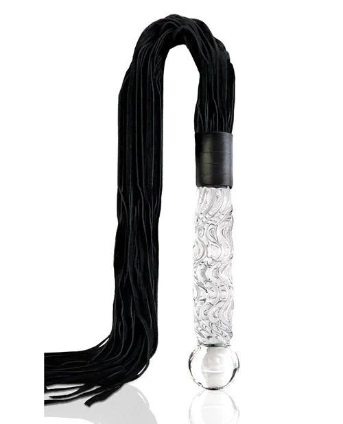 Pipedream Products Dildos Icicles No 38 Hand Blown Glass Handled Whip Clear