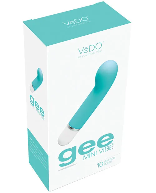 Savvy Co Vibrators VeDO Gee Mini Vibe Tease Me Turquoise