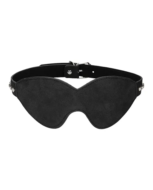 Shots America LLC Anal Shots Ouch Diamond Studded Eye Mask Black