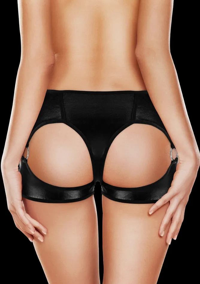 Shots Ouch Female Sex Toys Exotic Vibrating Panty Black