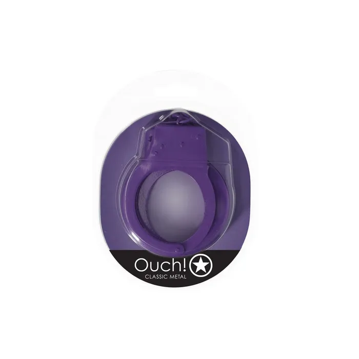Shots Toys Couples OUCH Classic Metal Cuffs Purple Restraints Shots Toys Couples OUCH Classic Metal Cuffs Purple Restraints