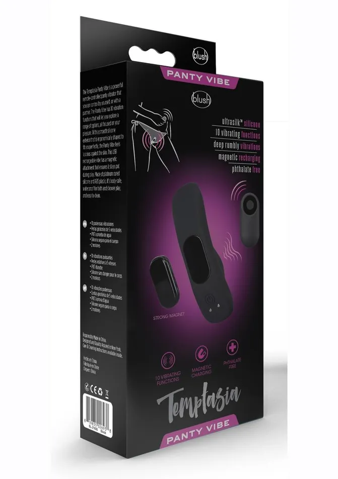 Temptasia Female Sex Toys Temptasia Remote Control Silicone Rechargeable Panty Vibrator Temptasia Female Sex Toys Temptasia Remote Control Silicone Rechargeable Panty Vibrator