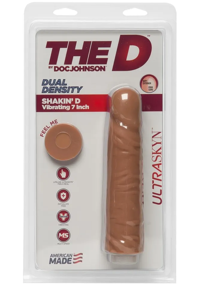 The D The D Shakin D Ultraskyn Vibrating Dildo Dildos