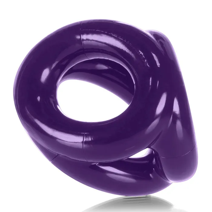 Tri Sport 3 Ring Sling Atomic Jock Eggplant Ox Balls Male Sex Toys