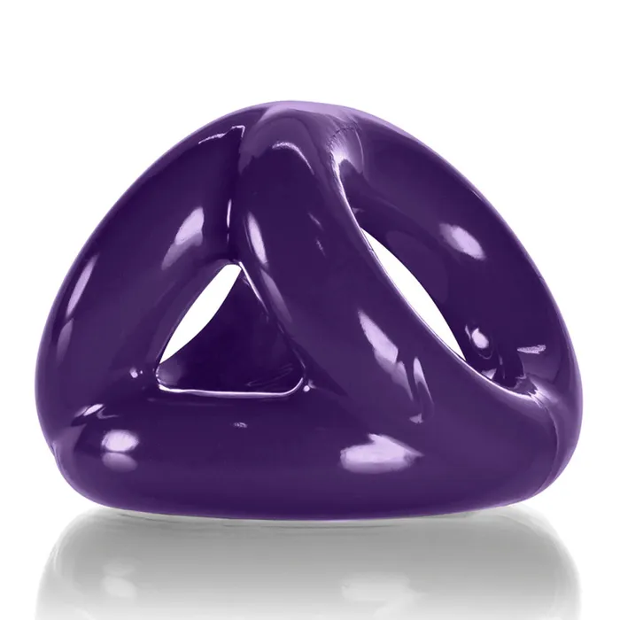 Tri Sport 3 Ring Sling Atomic Jock Eggplant Ox Balls Male Sex Toys