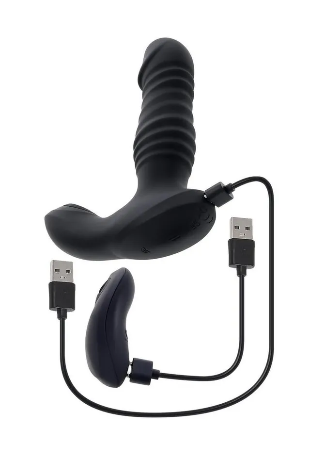 Zero Tolerance Zero Tolerance Striker Rechargeable Silicone Thrusting Anal Vibrator with Remote Control Female Sex Toys