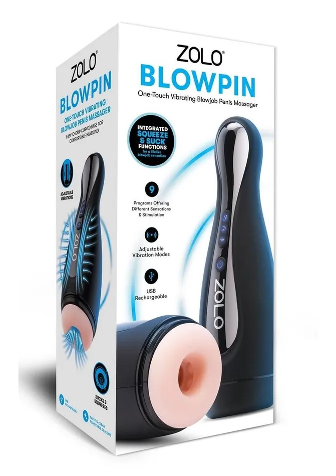 Zolo Male Sex Toys ZOLO Blowpin Rechargeable Masturbator